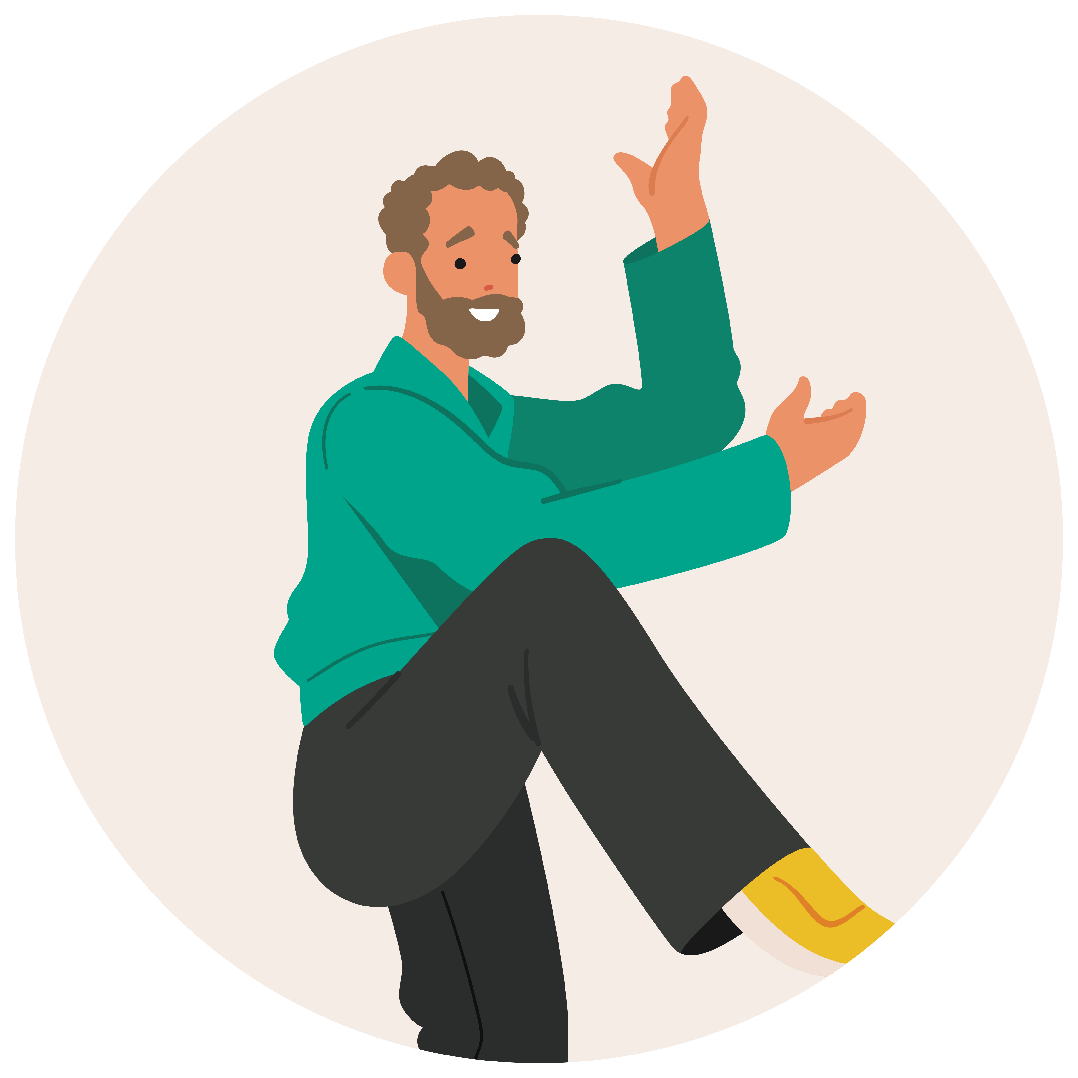 Man practising tai chi